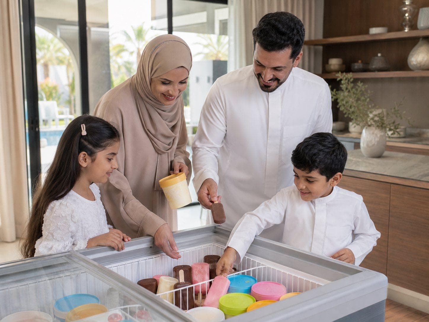دليل شراء الآيس كريم للعائلة في الصيف: كيف تختارين الأنواع والكمية المناسبة؟