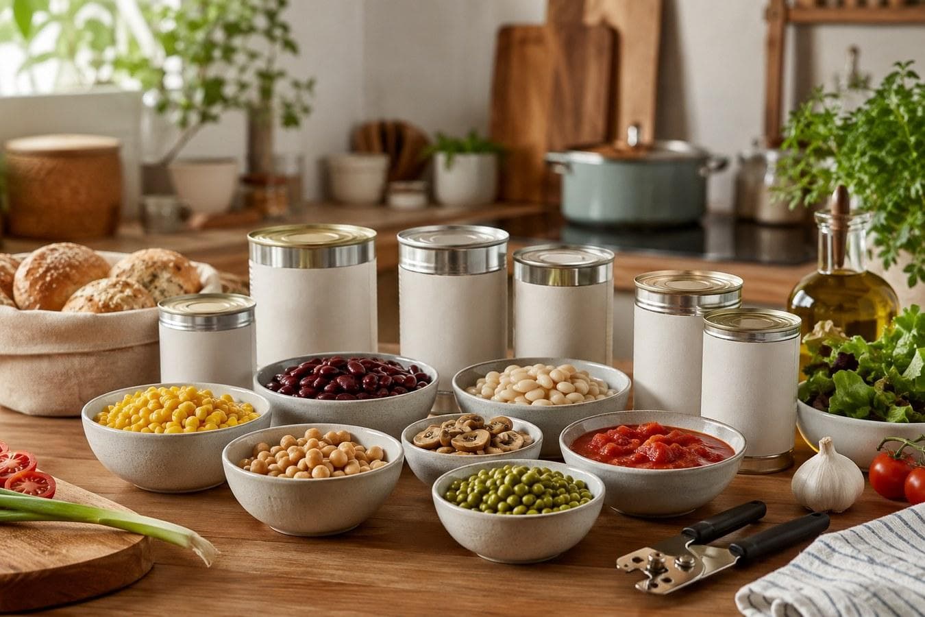 دليل شراء المعلبات الأساسية للبيت السعودي: الذرة والفاصوليا والحمص والفطر لوجبات أسرع