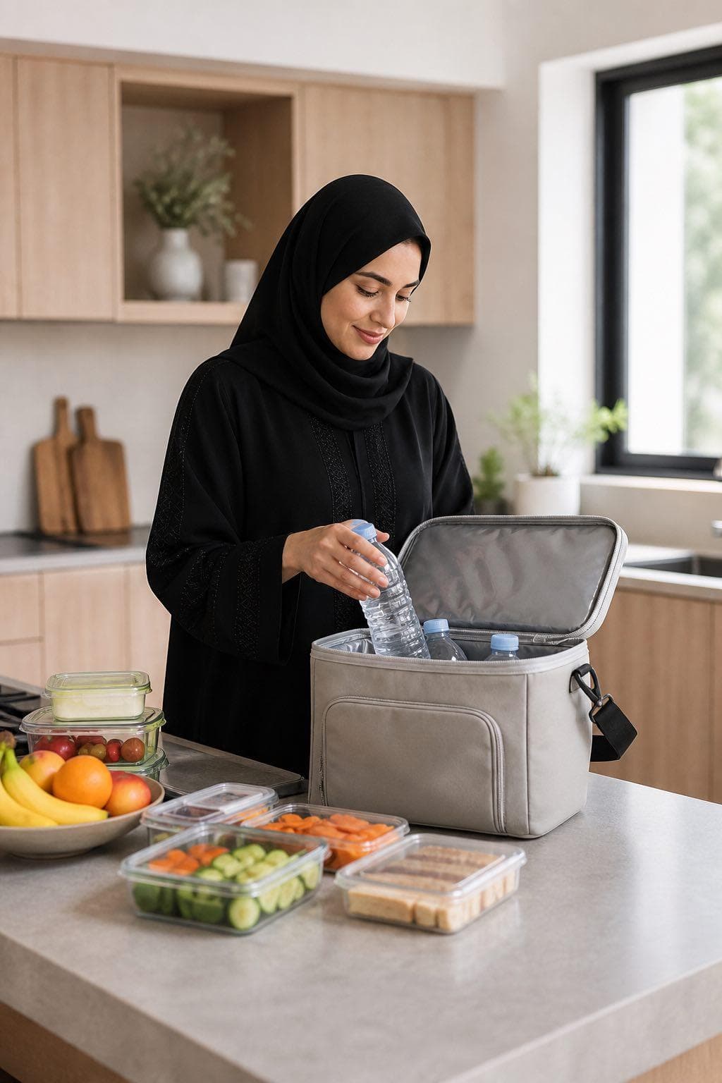 حافظة مبردة مرتبة لمقاضي السفر بالسيارة