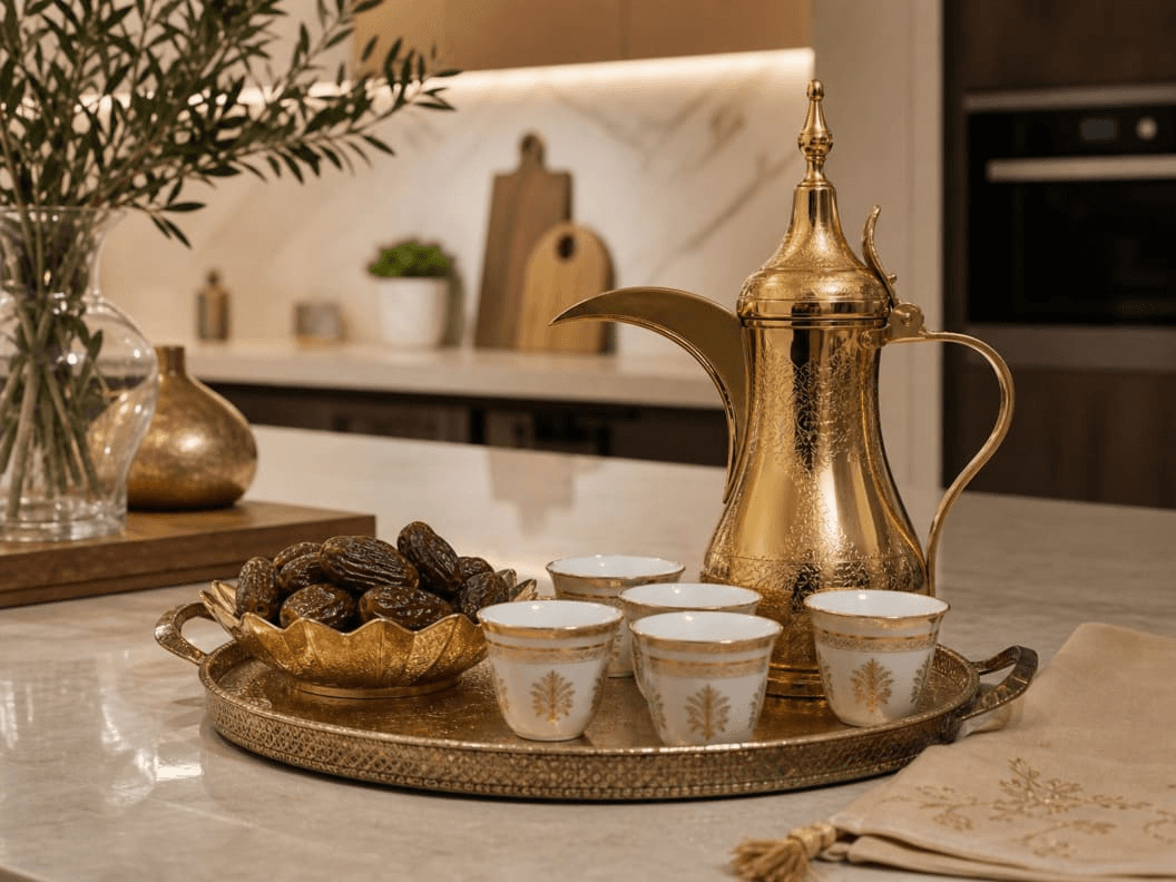 saudi coffee setup