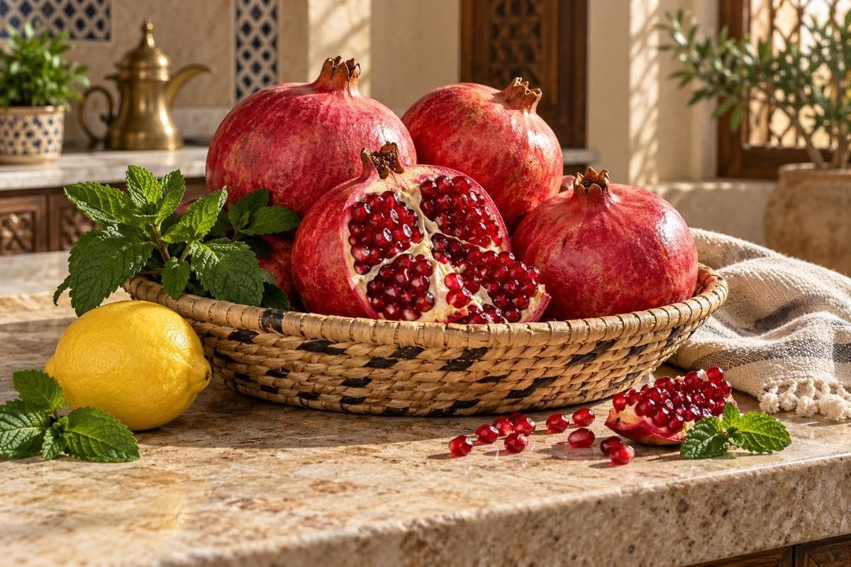دليل شراء الرمان في السعودية: الاختيار والحفظ واستخدامات الضيافة
