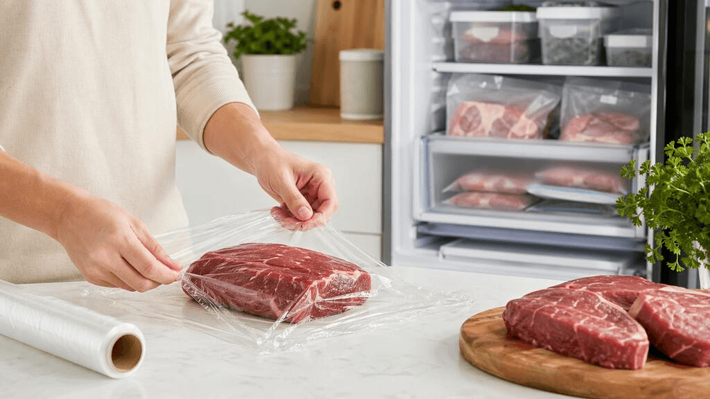 تجميد اللحوم بشكل صحيح: الطريقة المثالية للحفظ بدون فقدان الجودة أو الطعم