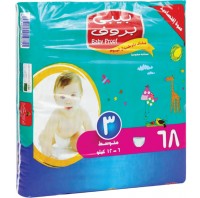 Baby Proof Diapers Med 68 pcs
