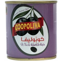 COOPOLIVA BLACK OLIVES CAN 100G